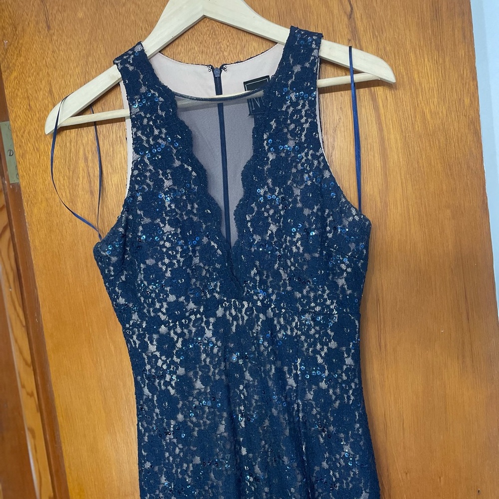 Long navy Night Way dress size 4.